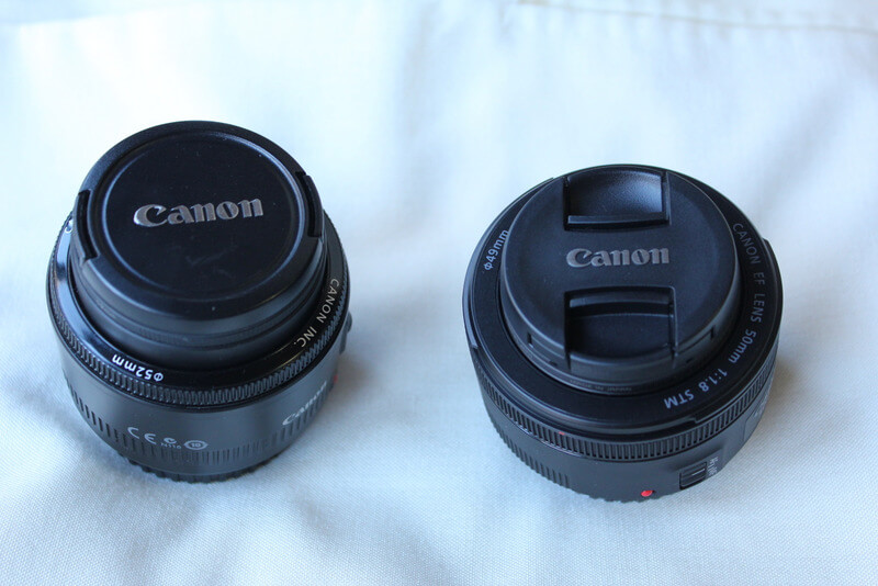 canon50mm f1.8（旧）からcanon 50mm f1.8 STM（新）