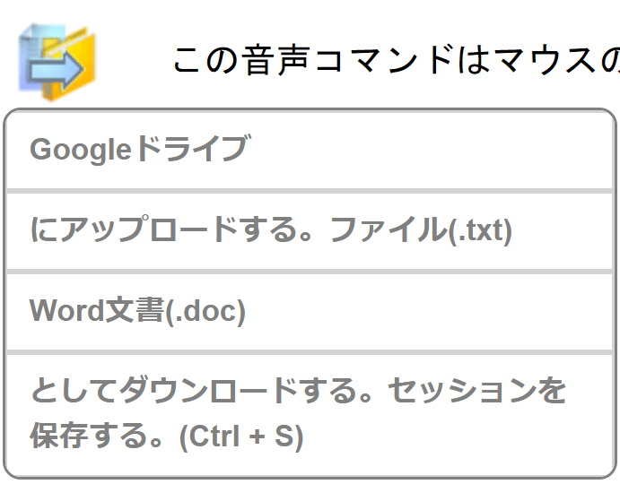 Googleドライブとの連携アイコン