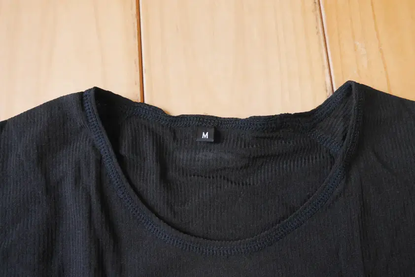 オンヨネ・ブレステックPPショートスリーブの首後ろのサイズタグ